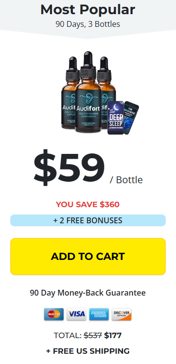 Audifort 3 Bottle Package